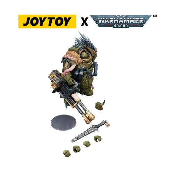 Warhammer 40,000 Actionfigur Death Guard Blightlord Terminator 1 with Reaper Autocannon and Bubotic Blades 14 cm