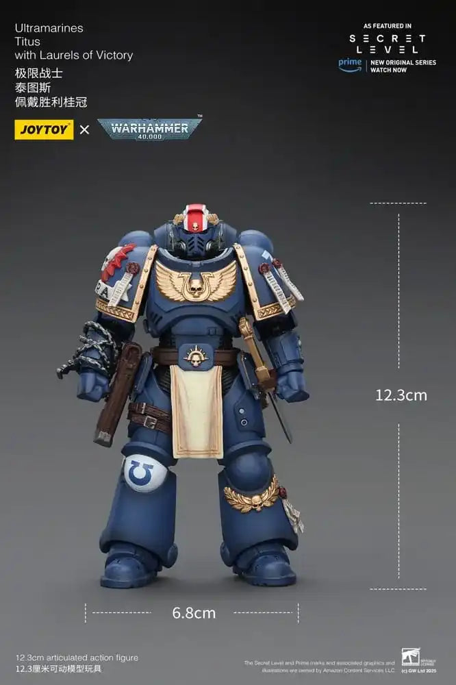 Warhammer 40,000 Actionfigur Ultramarines Titus with Laurels of Victory 13 cm