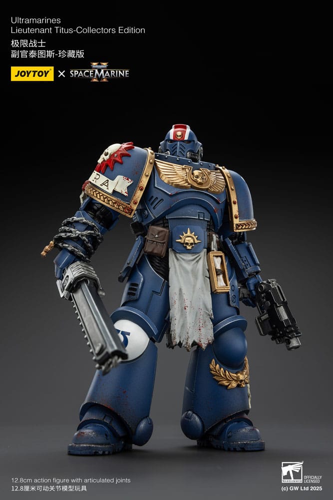 Warhammer 40,000: Space Marine 2 Actionfigur Ultramarines Lieutenant Titus Collectors Edition 13 cm - Smalltinytoystore