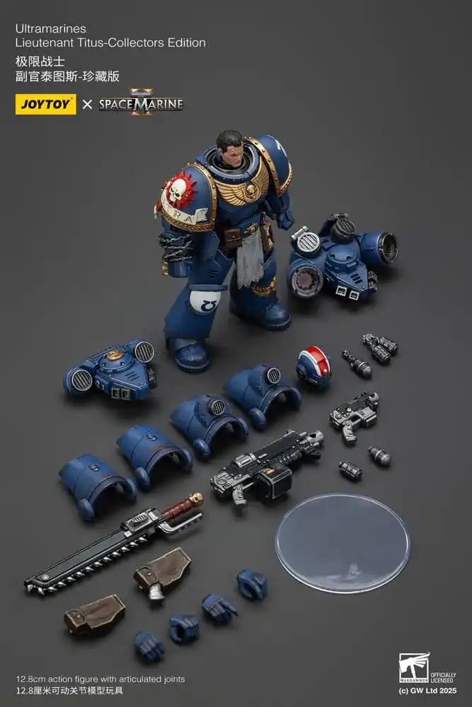 Warhammer 40,000: Space Marine 2 Actionfigur Ultramarines Lieutenant Titus Collectors Edition 13 cm - Smalltinytoystore