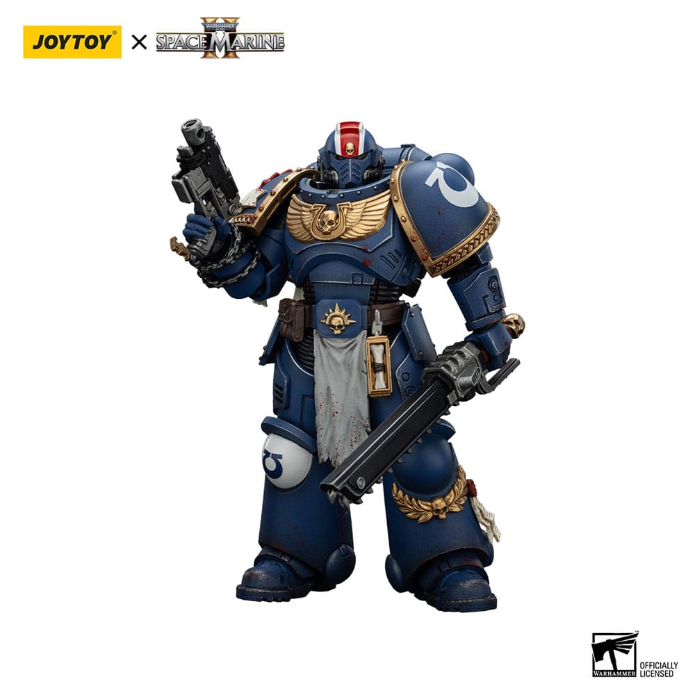 Warhammer 40,000: Space Marine 2 Actionfigur Ultramarines Lieutenant Titus Collectors Edition 13 cm - Smalltinytoystore