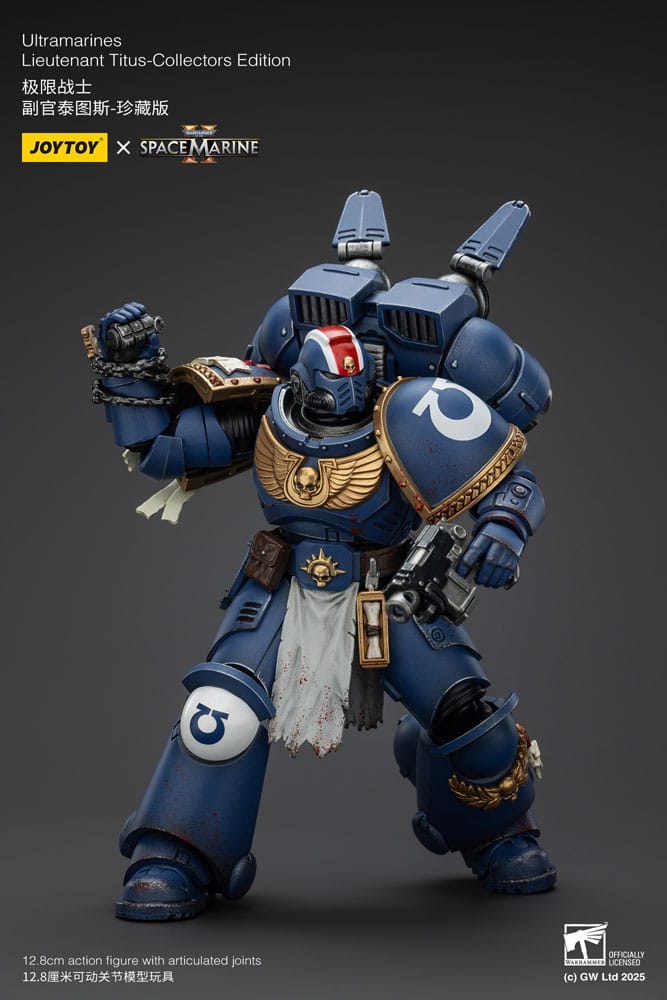 Warhammer 40,000: Space Marine 2 Actionfigur Ultramarines Lieutenant Titus Collectors Edition 13 cm - Smalltinytoystore