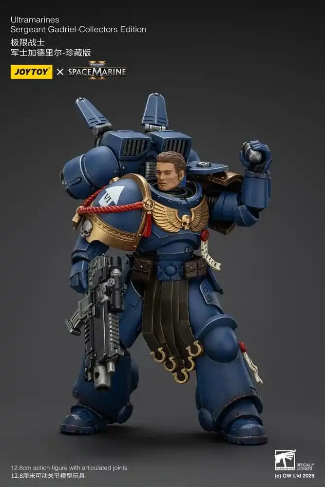 Warhammer 40,000: Space Marine 2 Actionfigur Ultramarines Sergeant Gadriel Collectors Edition 13 cm - Smalltinytoystore