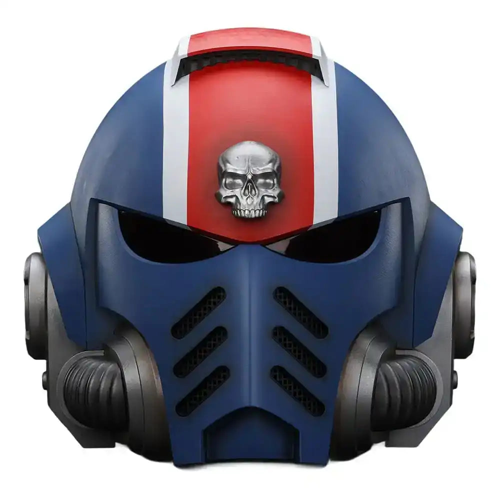 Warhammer 40,000: Space Marine 2 Replik Ultramarines Lieutenant Titus Helm 30 cm - Smalltinytoystore