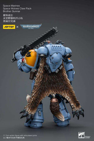 Warhammer 40k 1/18 Space Marines Space Wolves Claw Pack Brother Gunnar 12 cm - Smalltinytoystore