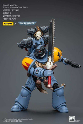 Warhammer 40k 1/18 Space Marines Space Wolves Claw Pack Brother Torrvald 12 cm - Smalltinytoystore