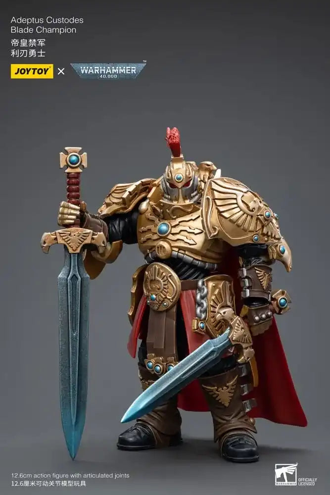 Warhammer 40k Actionfigur 1/18 Adeptus Custodes Blade Champion 12 cm - Beschädigte Verpackung - Smalltinytoystore