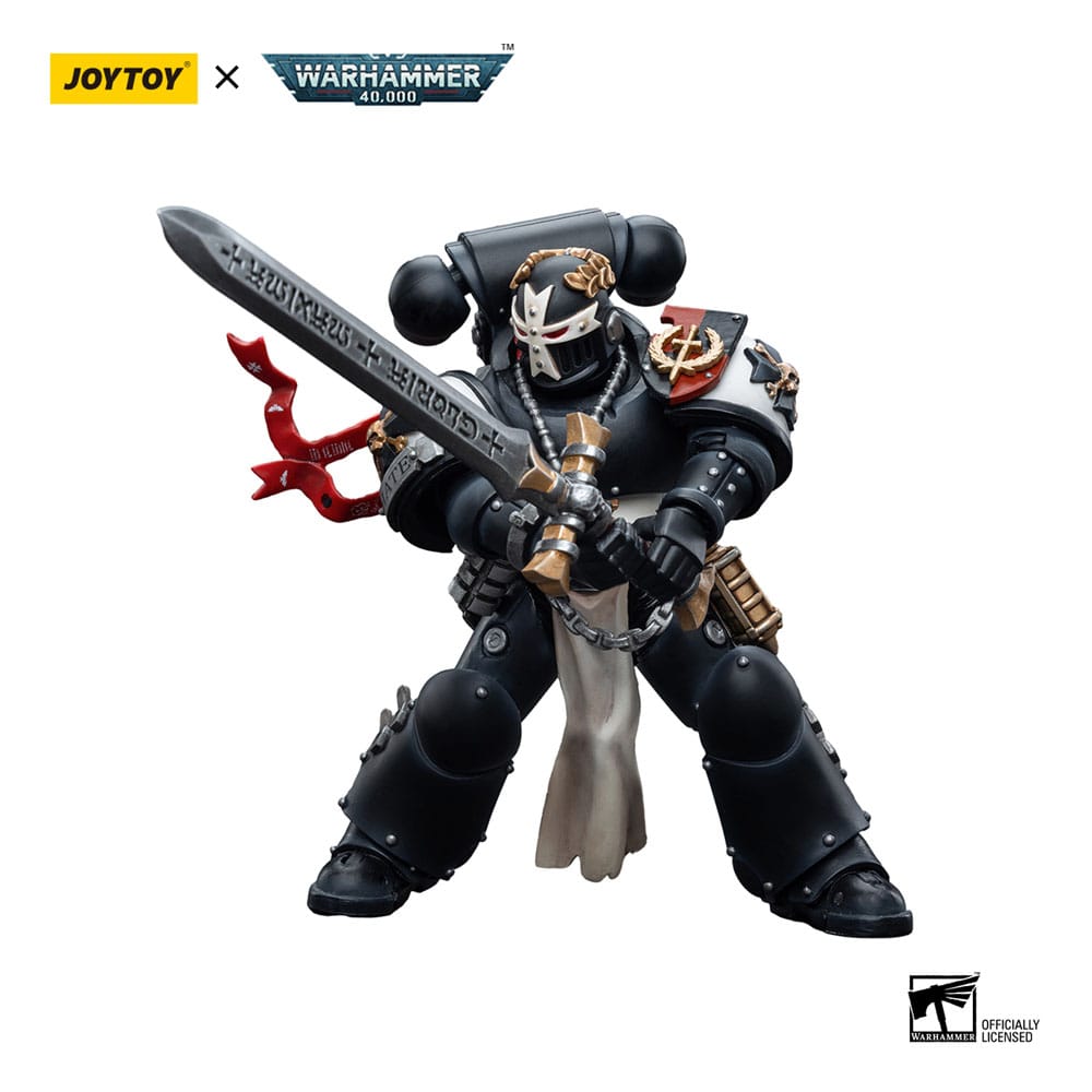 Warhammer 40k Actionfigur 1/18 Black Templars Emperor's Champion Bayard's Revenge 12 cm - Smalltinytoystore