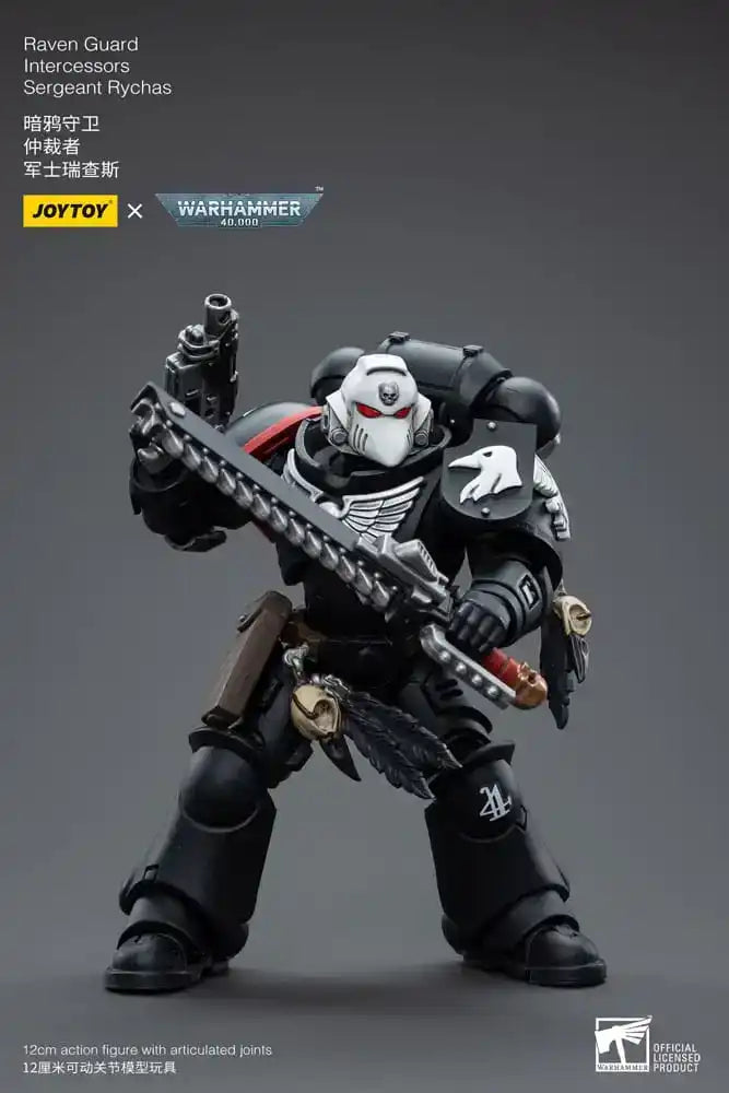 Warhammer 40k Actionfigur 1/18 Raven Guard Intercessors Sergeant Rychas 12 cm - Smalltinytoystore