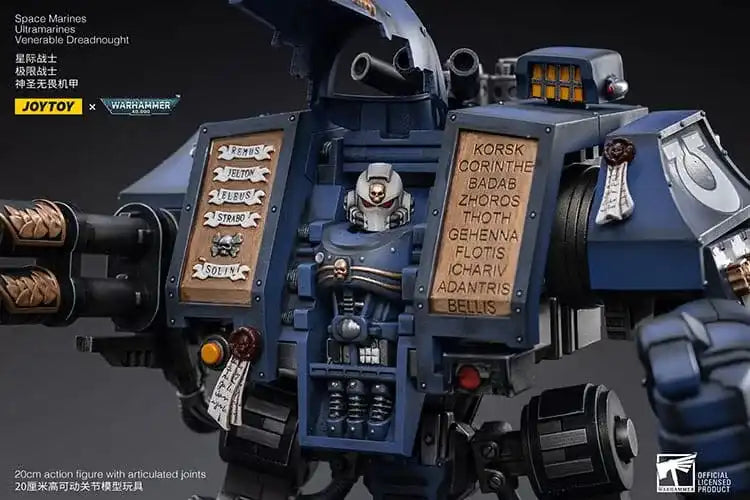 Warhammer 40k Actionfigur 1/18 Space Marines Ultramarines Venerable Dreadnought 19 cm - Smalltinytoystore