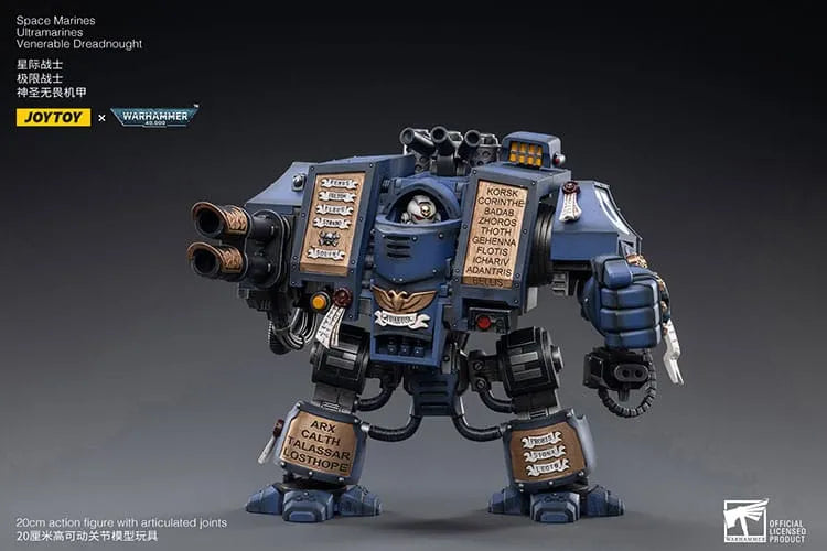 Warhammer 40k Actionfigur 1/18 Space Marines Ultramarines Venerable Dreadnought 19 cm - Smalltinytoystore
