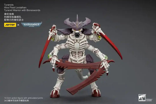 Warhammer 40k Actionfigur 1/18 Tyranids Hive Fleet Leviathan Tyranid Warrior with Boneswords 12 cm - Smalltinytoystore