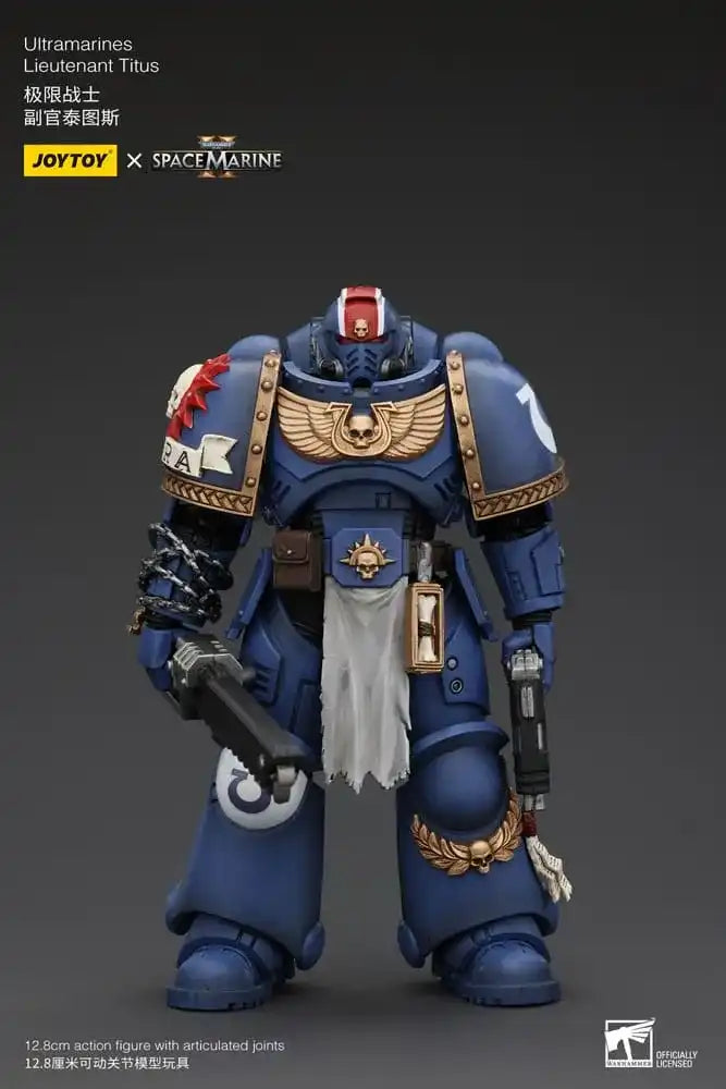 Warhammer 40k Actionfigur 1/18 Uitramarines Lieutenant Titus 13 cm