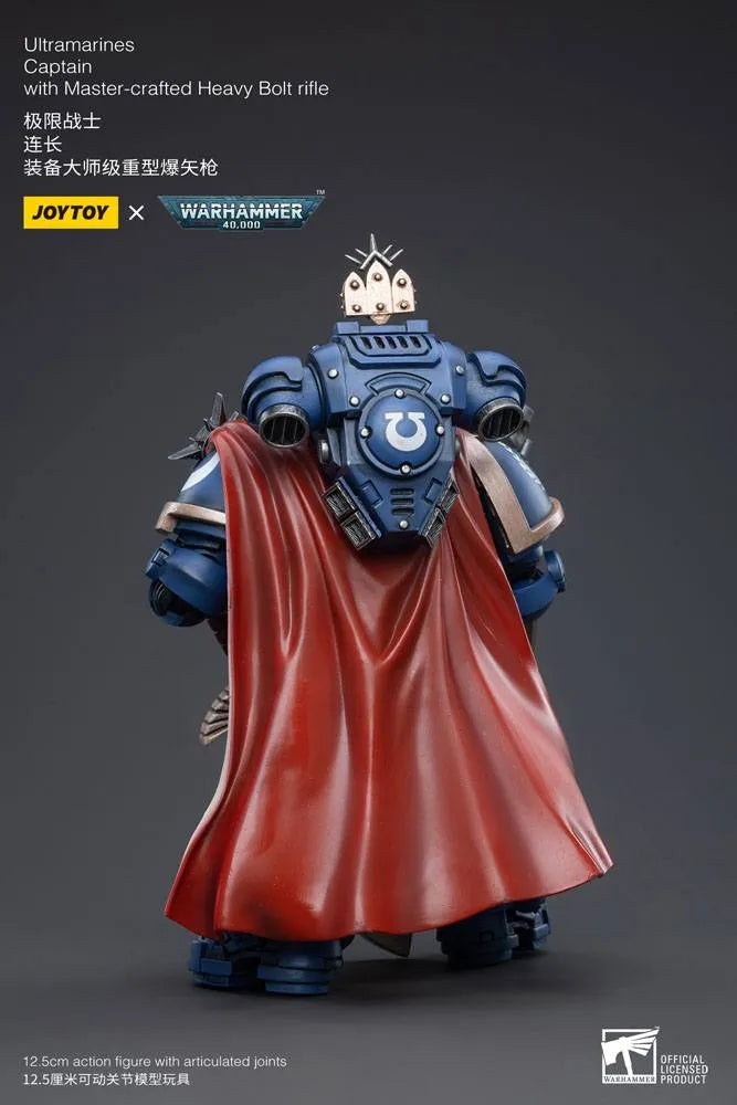 Warhammer 40k Actionfigur 1/18 Ultramarines Captain with Master-Crafted Heavy Bolt Rifle 12 cm - Smalltinytoystore