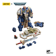 Warhammer 40k Actionfigur 1/18 Ultramarines Primaris Captain with Relic Shield and Power Sword 12 cm - Smalltinytoystore