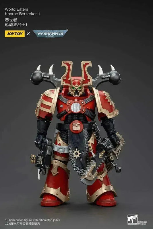 Warhammer 40k Actionfigur 1/18 World Eaters Khorne Berzerker 1 13 cm - Smalltinytoystore