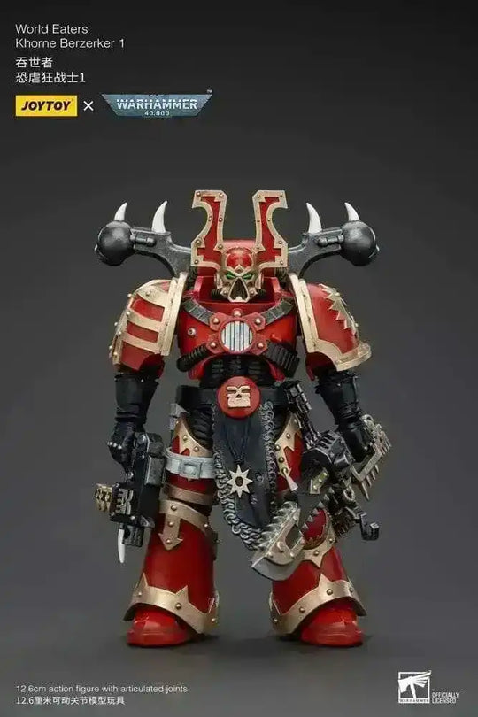 Warhammer 40k Actionfigur 1/18 World Eaters Khorne Berzerker 1 13 cm - Smalltinytoystore