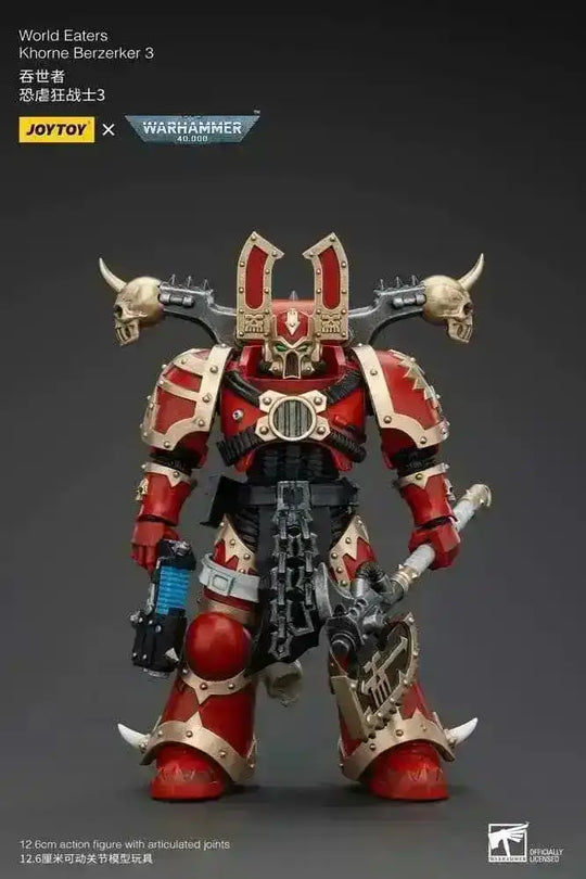 Warhammer 40k Actionfigur 1/18 World Eaters Khorne Berzerker 3 13 cm - Smalltinytoystore