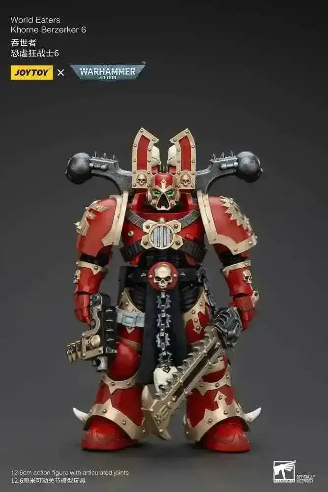 Warhammer 40k Actionfigur 1/18 World Eaters Khorne Berzerker 6 13 cm - Smalltinytoystore