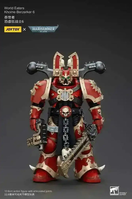 Warhammer 40k Actionfigur 1/18 World Eaters Khorne Berzerker 6 13 cm - Smalltinytoystore