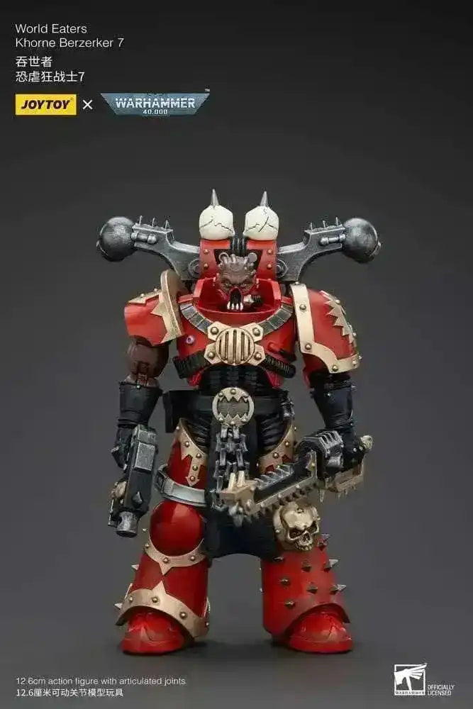 Warhammer 40k Actionfigur 1/18 World Eaters Khorne Berzerker 7 13 cm - Smalltinytoystore