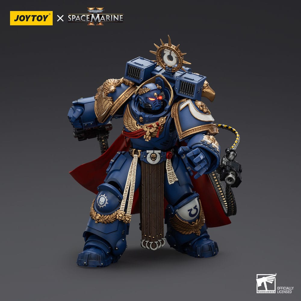Warhammer 40k Actionfigur Ultramarines Marneus Calgar Chapter Master with MKX Gravis Armour and Gauntlets of Ultramar 20 cm - Smalltinytoystore
