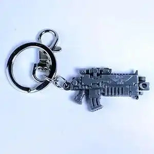 Warhammer 40K Metall-Schlüsselanhänger Bolter Metallic Finish - Smalltinytoystore