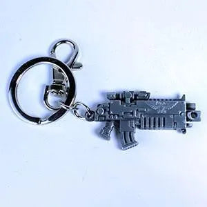 Warhammer 40K Metall-Schlüsselanhänger Bolter Metallic Finish - Smalltinytoystore