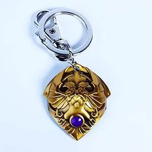 Warhammer 40K Metall-Schlüsselanhänger Custodian Shoulder Plate - Smalltinytoystore