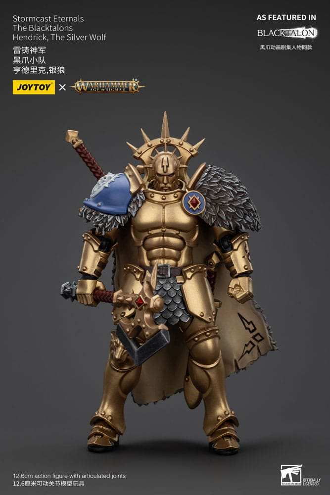 Warhammer Age of Sigmar Actionfigur Stormcast Eternals The Blacktalons Hendrick The Silver Wolf 20 cm - Smalltinytoystore