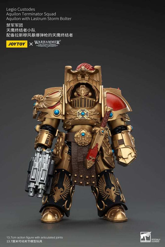 Warhammer The Horus Heresy Actionfigur 1/18 Legio Custodes Aquilon Terminator Squad Aquilon with Lastrum Storm Bolter 14 cm - Smalltinytoystore