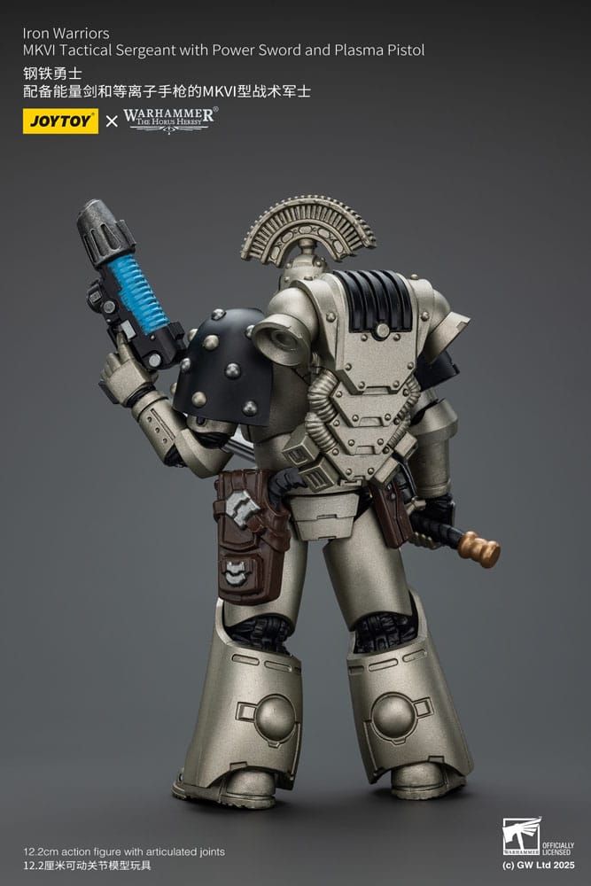 Warhammer The Horus Heresy Actionfigur 1/18 lron Warriors MKVI Tactical Sergeant with Power Sword and Plasma Pistol 12 cm - Smalltinytoystore