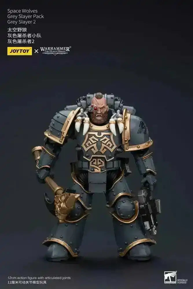 Warhammer The Horus Heresy Actionfigur 1/18 Space Wolves Grey Slayer Pack Grey Slayer 2 12 cm - Smalltinytoystore