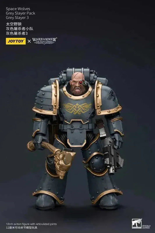 Warhammer The Horus Heresy Actionfigur 1/18 Space Wolves Grey Slayer Pack Grey Slayer 3 12 cm - Smalltinytoystore