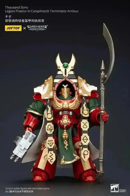 Warhammer The Horus Heresy Actionfigur 1/18 Thousand sons Legion Praetor in Cataphractii Terminator Armour 12 cm - Smalltinytoystore