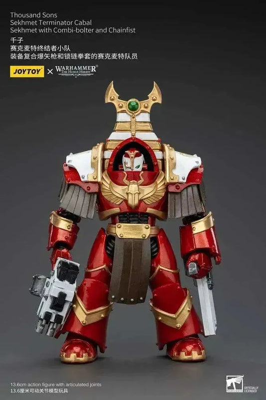 Warhammer The Horus Heresy Actionfigur 1/18 Thousand Sons Sekhmet Terminator Cabal Sekhmet with Combi-Bolter and Chainfist 14 cm - Smalltinytoystore
