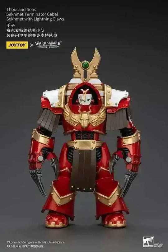 Warhammer The Horus Heresy Actionfigur 1/18 Thousand Sons Sekhmet Terminator Cabal Sekhmet with Lightning Claws 14 cm - Smalltinytoystore