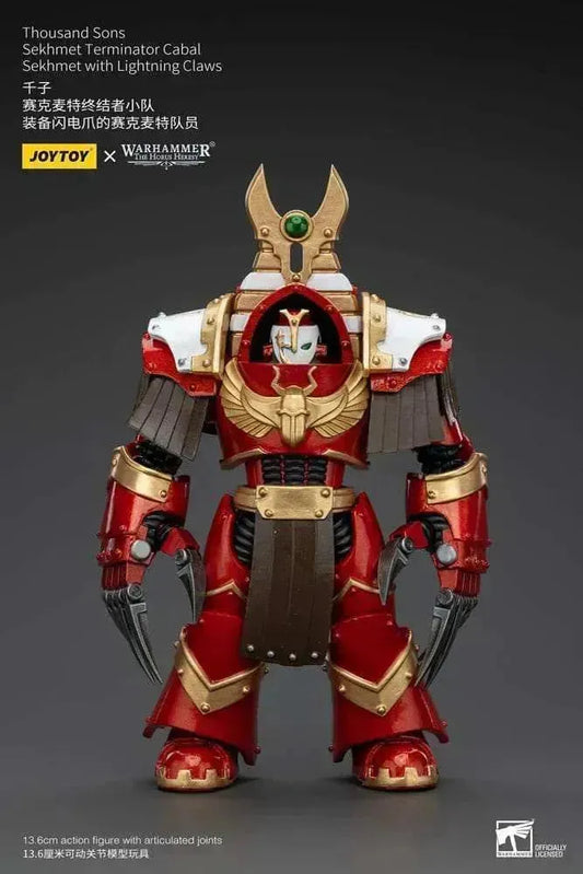 Warhammer The Horus Heresy Actionfigur 1/18 Thousand Sons Sekhmet Terminator Cabal Sekhmet with Lightning Claws 14 cm - Smalltinytoystore