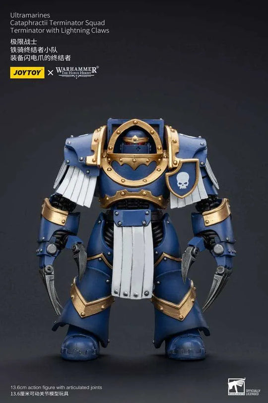 Warhammer The Horus Heresy Actionfigur 1/18 Ultramarines Cataphractii Terminator Squad Terminator with Lightning Claws 14 cm - Smalltinytoystore