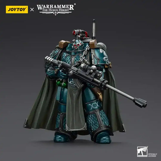 Warhammer The Horus Heresy Actionfigur Alpha Legion Exodus The One who is Many With Sniper Rifle And Power Dagger 20 cm - Smalltinytoystore