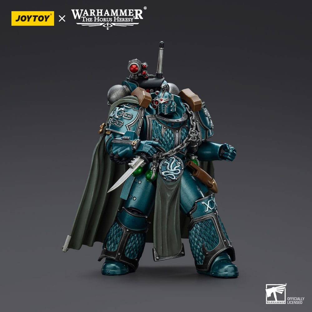 Warhammer The Horus Heresy Actionfigur Alpha Legion Exodus The One who is Many With Sniper Rifle And Power Dagger 20 cm - Smalltinytoystore