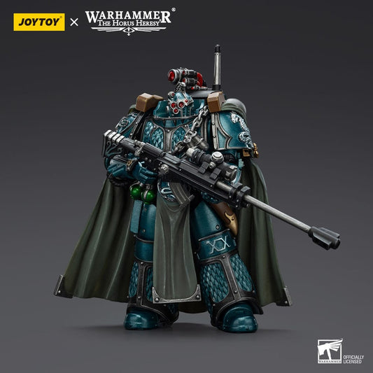 Warhammer The Horus Heresy Actionfigur Alpha Legion Exodus The One who is Many With Sniper Rifle And Power Dagger 20 cm - Smalltinytoystore