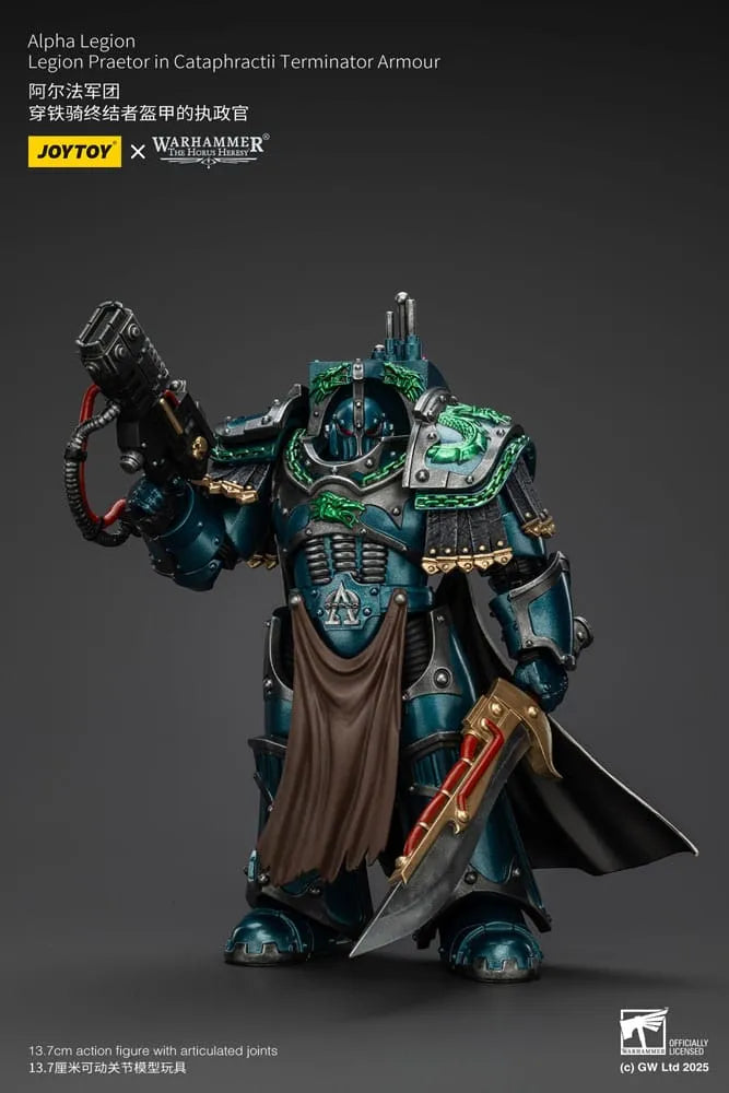 Warhammer The Horus Heresy Actionfigur Alpha Legion Legion Praetor in Cataphractii Terminator Armour 18 cm - Smalltinytoystore