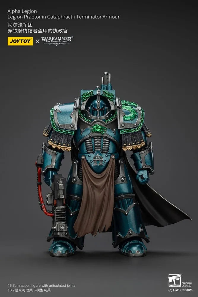 Warhammer The Horus Heresy Actionfigur Alpha Legion Legion Praetor in Cataphractii Terminator Armour 18 cm - Smalltinytoystore
