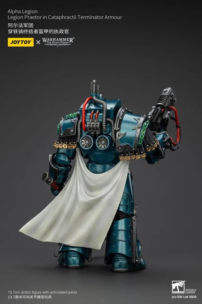 Warhammer The Horus Heresy Actionfigur Alpha Legion Legion Praetor in Cataphractii Terminator Armour 18 cm - Smalltinytoystore