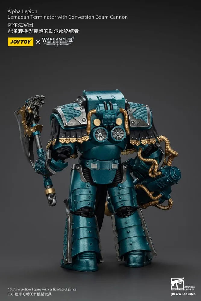 Warhammer The Horus Heresy Actionfigur Alpha Legion Lernaean Terminator with Conversion Beam Cannon 20 cm - Smalltinytoystore