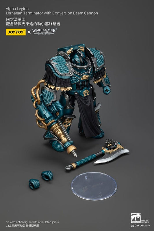 Warhammer The Horus Heresy Actionfigur Alpha Legion Lernaean Terminator with Conversion Beam Cannon 20 cm - Smalltinytoystore