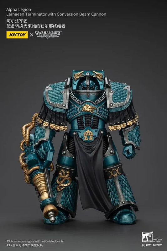 Warhammer The Horus Heresy Actionfigur Alpha Legion Lernaean Terminator with Conversion Beam Cannon 20 cm - Smalltinytoystore