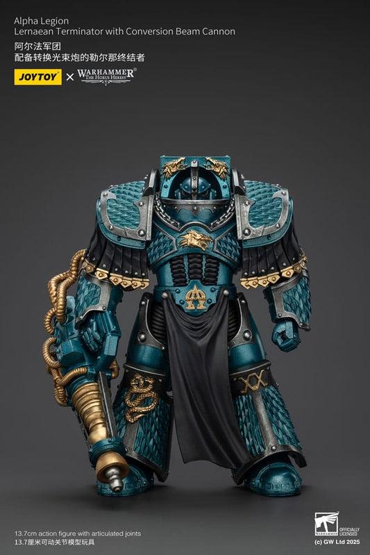 Warhammer The Horus Heresy Actionfigur Alpha Legion Lernaean Terminator with Conversion Beam Cannon 20 cm - Smalltinytoystore