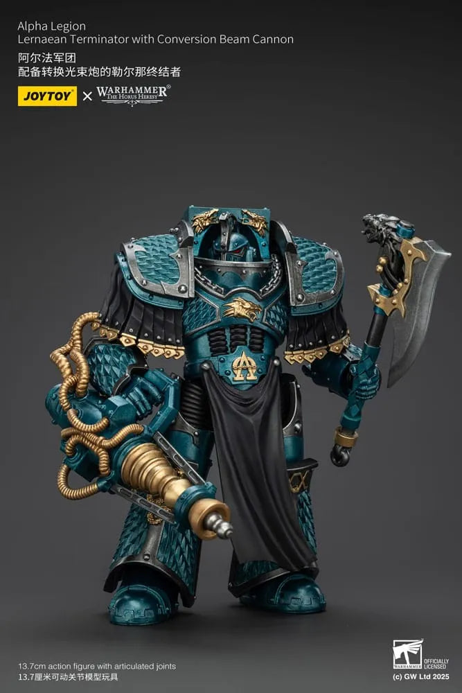 Warhammer The Horus Heresy Actionfigur Alpha Legion Lernaean Terminator with Conversion Beam Cannon 20 cm - Smalltinytoystore